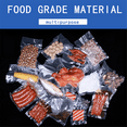 thumbnail image 4 of 100 Pieces 20x30cm Vacuum Sealer Bags with Tear Recess Clear Plastic Flat Pouches Bulk Food Packaging Bags, 4 of 8