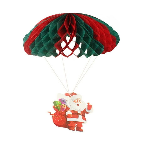 

TALKVE Simple lightweight and wear resistant Christmas Scene Pendant Christmas Tree Pendant Parachute Christmas Pendant Christmas Decorations