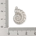 thumbnail image 3 of 304 Stainless Steel Pendants Snail Shell Charm Stainless Steel color 22x15x4.5mm Hole: 1.5mm, 3 of 3