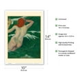 thumbnail image 2 of In the Waves (Dans les Vagues) - From an Original Color Painting by Paul Gauguin c.1889 - Master Art Print 10in x 14in, 2 of 4