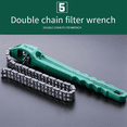 thumbnail image 4 of Chain Wrench Tool Adjustable Oil Filter Puller Strap Universal Ergonomic Handle Grip Spanner B, 4 of 9