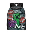 thumbnail image 1 of Sac à Dos Polyvalent Minecraft Lavable style Décontracté Sac à Dos Étudiant Tendance en Tissu Oxford Sac d'Ordinateur Unisexe, 1 of 5