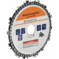 thumbnail image 2 of Chainsaw Disc For Stump Grinder, 16 Teeth Design High Efficiency Stainless Steel Wood Carving Circular Saw Blade Compatible With 5 Inch Angle Grinder, Compact Size For, 2 of 5