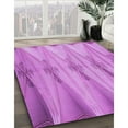thumbnail image 3 of Ahgly Company Machine Washable Indoor Square Transitional Violet Purple Area Rugs, 8' Square, 3 of 7