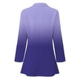 thumbnail image 5 of Gibobby Blazer mujer casual Traje de Trabajo Informal de Manga Larga para Oficina Blazer De Color Liso Negocio Ajustado(Púrpura claro,G), 5 of 5