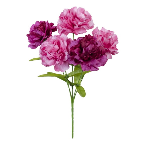 14-inch Artificial Silk Pink Carnation Summer Pick, for Indoor Use, by Mainstays