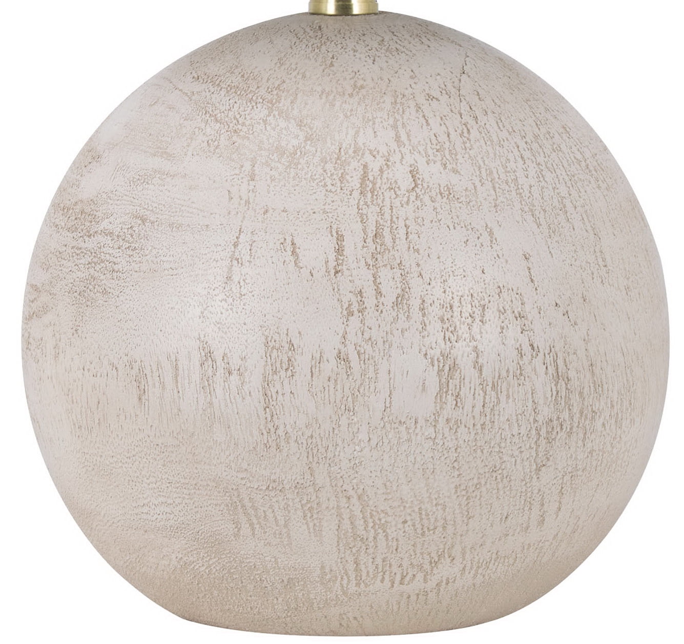 Mainstays 20” inch White Ball Table Lamp with White Shade