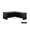 GOF 2 Person Workstation Cubicle (5.5’D x 13’W x 5’H-W) / Office Partition, Room Divider (L-Shape Desk Only, Espresso)