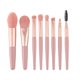 thumbnail image 1 of Juego de 8 brochas de maquillaje, brochas para base, brochas para sombras de ojos, corrector, delineador, cejas, cosmética (rosa), 1 of 4
