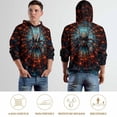 thumbnail image 6 of LAOLIUSN Novelty Long Sleeve Hoodie Funny Spider Graphic Sweatshirts S-4XL, 6 of 7