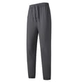 thumbnail image 5 of cfhntfmh Mens Casual Joggers Pants Elastic Waist Drawstring Workout Pants with Pockets Loose Athletic Pants (Dark Gray,4X-Large), 5 of 6