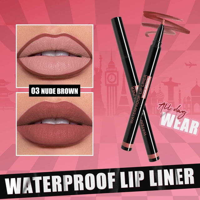 Lápiz labial The Gourd Head No se pega a la taza Delineador de labios 0,6 ml Delineador de labios