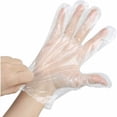 thumbnail image 1 of 400 guantes desechables: guantes de limpieza de trabajo desechables de plástico transparente y polietileno, 1 of 5