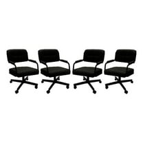 4 - Swivel Metal Caster Dining Chairs - M-110 Style