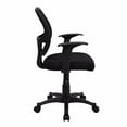 thumbnail image 4 of Nicer Furniture Nicer Furniture Mid-Back Black Mesh Computer Desk Chair with Arms, 4 of 5