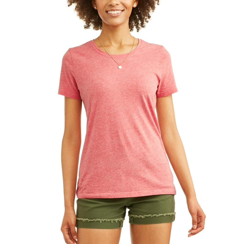 Time and Tru Time and Tru Women's Essential Short Sleeve Crewneck T