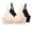 Black, variant on 2 Pack Women Wireless Push Up Bra For Small Bust Wavy V Neck Textured Comfort Bralette Adjustable Spaghetti Strap Black L
