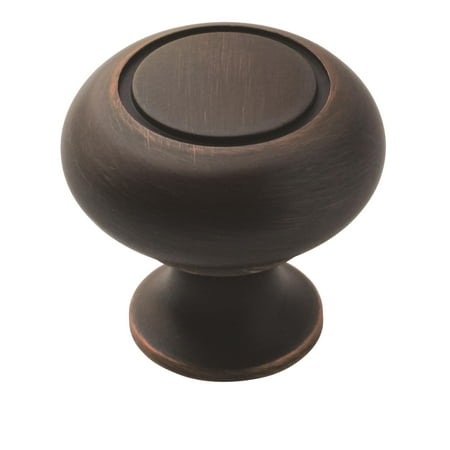723 Knob - Allison Value 1-1/4 in (32 mm) Diameter Oil-Rubbed Bronze Cabinet Knob - 10 Pack