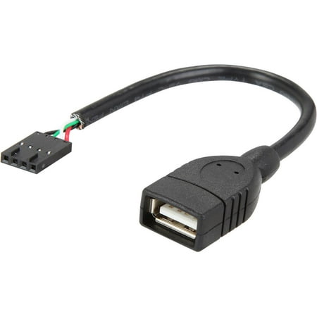 Tripp Lite U024-06N-IDC Black USB 2.0 A Female To USB Adapter Motherboard 4-PIN IDC Header Cable
