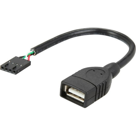 UPC: 0037332185457 | Tripp Lite U024-06N-IDC Black USB 2.0 A Female To USB Adapter Motherboard 4-PIN IDC Header Cable
