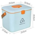thumbnail image 2 of Boîte à Médicaments en Plastique Boîte de Premiers Secours Boîte de Rangement avec Poignée avec Compartiment de Rangement Amovible Boîte à Médicaments Organisateur de Boîte à Médicaments, 2 of 6