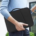 thumbnail image 2 of Tablet Sleeve Bag, Canvas + Space Cotton Pouches Covers Case for Pad 9.7 11 12.9 13inch Tablet, 2 of 21