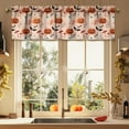 thumbnail image 2 of Halloween Kitchen Curtains Valances and Tiers 3 Piece Set,Gothic Pink Pumpkin Ghost Mushroom Rod Pocket Short Kitchen Tier Cafe Curtain over Sink Window for Farmhouse Fall Thanksgiving Decor 36 Inch, 2 of 6