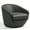 Black, variant on DREAMSIDEA Velvet Swivel Barrel Chair Swivel Accent Chair for Living Room, Bedroom, Office,Orange