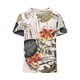 thumbnail image 4 of Blusas de Manga Corta para las Mujeres Cuello de Muñeca Lindo Lino Algodón, Impreso Suelto Camiseta para el Uso Casual, Diario Y de Verano, 4 of 8