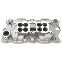 Edelbrock C-26 Dual-Quad Intake Manifold, Cast Finish, Non-EGR, Fits 1967-1986 Chevrolet Models