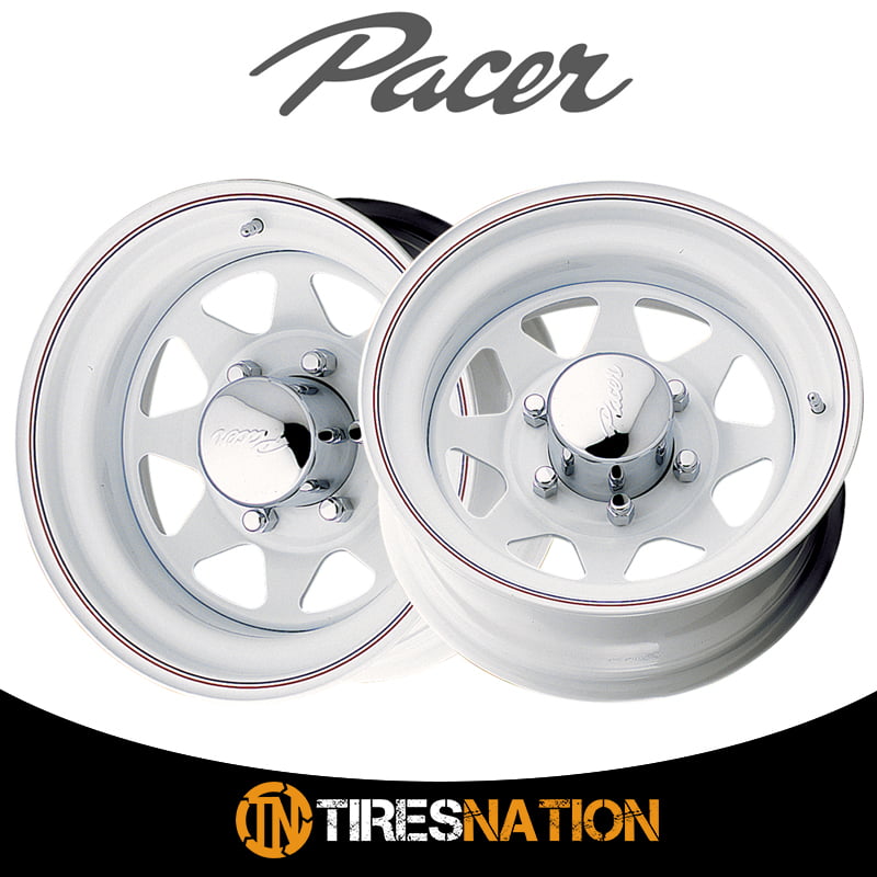 Pacer 310W Spoke 15x10 5x4.5-44mm White Wheel Rim 