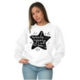 thumbnail image 5 of Miracles Happen All Time Inspiring Women Crewneck Sweatshirt Brisco Brands M, 5 of 6