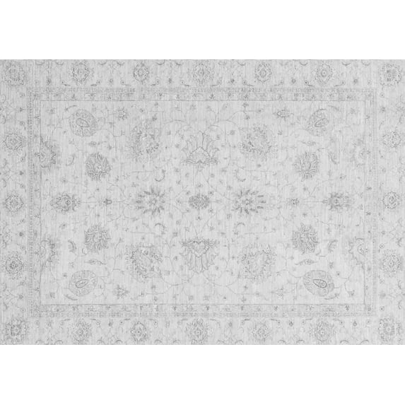 Ahgly Company Indoor Rectangle Oriental Gray Traditional Area Rugs, 2' x 5'