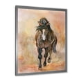 thumbnail image 2 of Designart 'Abstract Portrait Of Beautiful Chestnut Horse I' Farmhouse Framed Art Print, 2 of 4