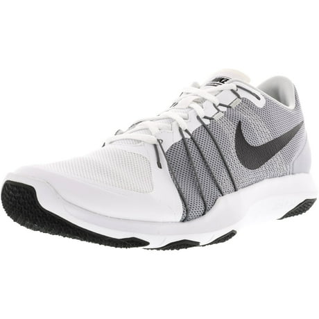Nike Men's Flex Train Aver White / Black-Wolf Grey Ankle-High Training ...