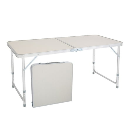 Tingmengte 4Ft Portable Multipurpose Folding Table White