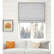 Arlo Blinds Thermal Room Darkening Cordless Fabric Roman Shades, Color: Light Gray, Size: 33.5"W X 60"H