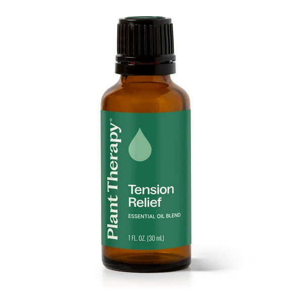 Plant Therapy Tension Relief Essential Oil Blend 30 mL (1 oz) 100% Pure, Undiluted, Natural Atomatherapy
