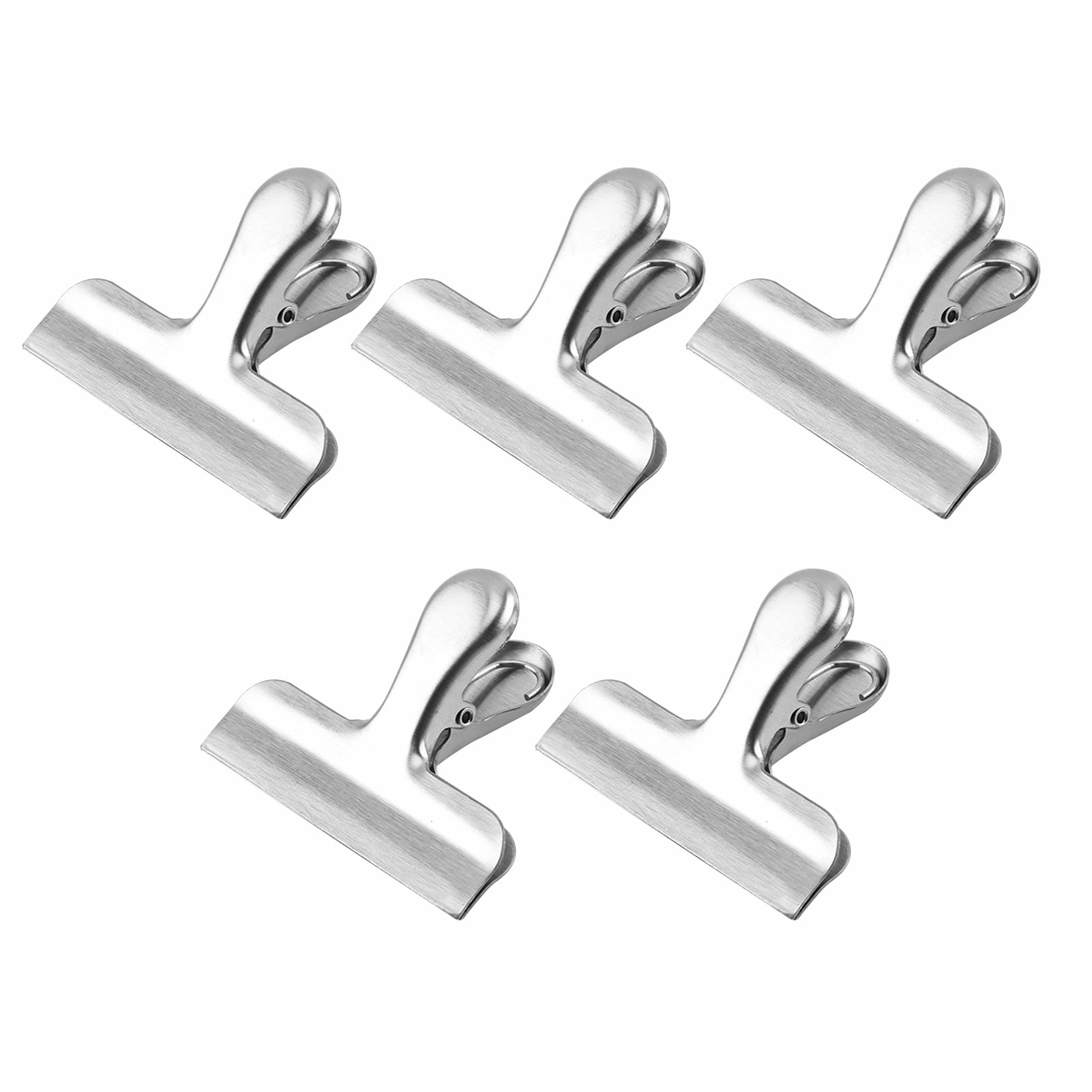 5Pcs-Bag Clips Stainless Steel Heavy-Duty Food Bag Clips Durable Trendy Flash 