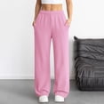thumbnail image 2 of Resicozy Wide Leg Sweatpants Women 2026 Low Rise Baggy Sweatpants Y2K Drawstring Cotton Lounge Pants with Pockets Fall Fashion Pink L, 2 of 5