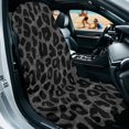 thumbnail image 2 of FOR U DESIGNS Grey Leopard Print Car Seat Towel Cover with Storage Bag, Universal Front Seat Protector, Absorbent Microfiber Towel for Gym, Running, Swimming, 2 Pack, 2 of 7