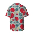 thumbnail image 4 of Goofa Tomato Printed Men's Casual Short-sleeved Shirt,Lightweight Breathable Button-down,Summer Casual men's top,Versatile Fashion shirt-Small, 4 of 7