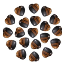 Uxcell 20Pcs Natural Heart Shaped Crystal Stone, 0.6 Inch 5/16" Thick Mini Polished Love Gemstone Crystal, Pocket Rock Engraved Worry Stones for Women Gift Meditation, Tigers Eye
