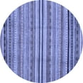 thumbnail image 1 of Ahgly Company Indoor Round Abstract Blue Modern Area Rugs, 8' Round, 1 of 4