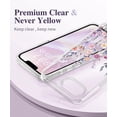 thumbnail image 3 of Funda GVIEWIN para iPhone 16e de 6,1" con protector de pantalla floral, 3 of 7