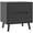 Noir, variante sur HOMCOM Table de Chevet, Table d'Appoint pour Sofa avec 2 Tiroirs et Pieds en Bois Noir