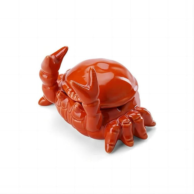 Cenicero Con Tapa Bonito / Cenicero/Cenicero De Cerámica Artículos De Decoración Para El Hogar Cangrejos Rojos