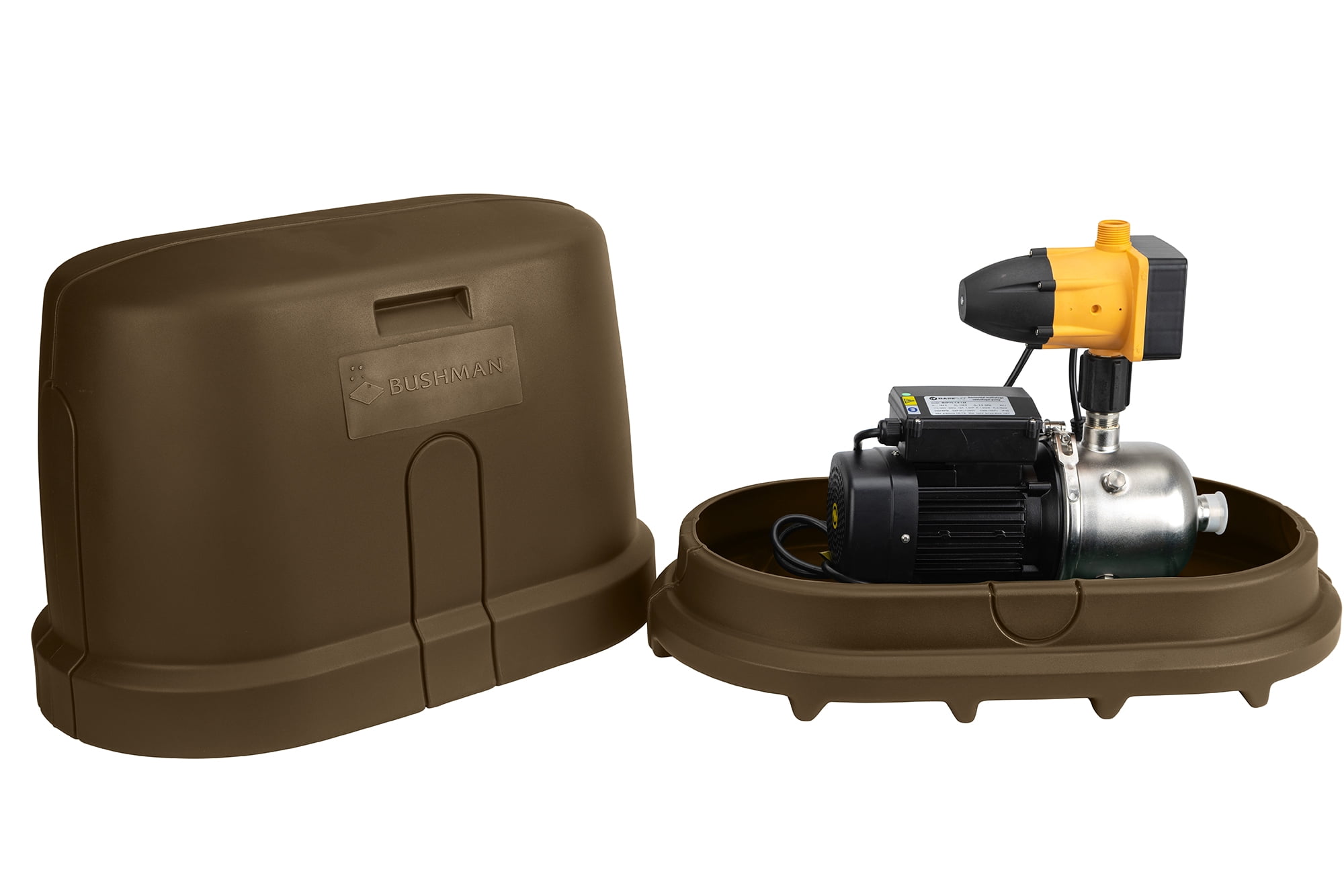 Bushman Rainwater Harvesting Pump Housing Cover, Dark Brown