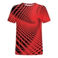 thumbnail image 4 of KIHOUT Men's Cotton Blend Short Sleeve Crew Neck T Shirts, Full Printed Shirts Casual Workout Sports Tops Blosue for Men, 4 of 5