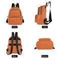thumbnail image 2 of JIALIOU Mini Backpack Purse for Women Quilted Casual Daypack Small Travel Shoulder Bag, Burnt Orange, 2 of 7